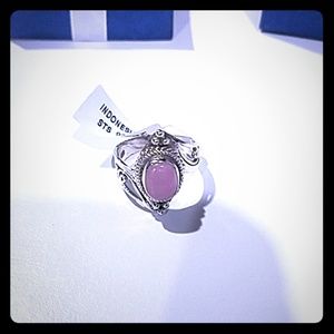 Ring with pink gem